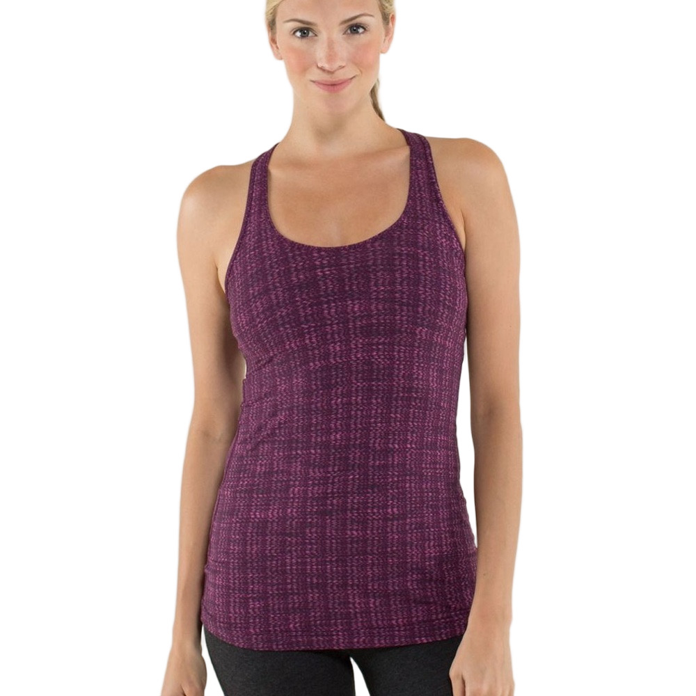 Lululemon Cool Racerback Ziggy Wee August Glo Shirt Top Sz 6 workout
